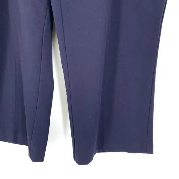 Maurices Pants Women's Size 15/16 Cropped Straight Leg Dress Navy Blue - Picture 4 of 6